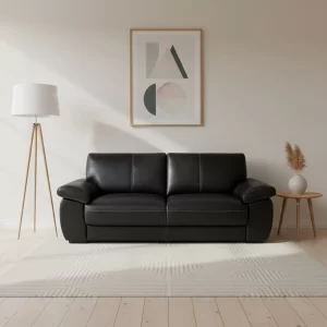 Milo 3-istuttava sohva, musta