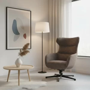 Armi lepotuoli, ruskea