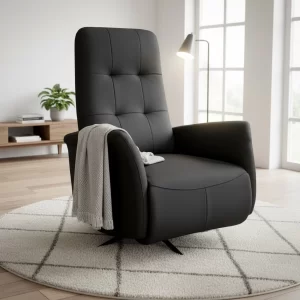 Royal recliner, musta